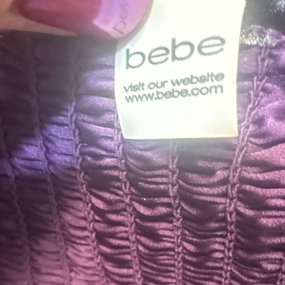 bebe Purple One-Shoulder Blouse - Picture 5 of 5